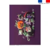 Coupon couverture imprimé Bal masqué Halloween - Création Stillistic