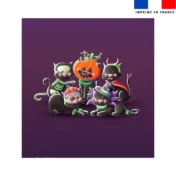 Coupon couverture imprimé Bal masqué Halloween - Création Stillistic