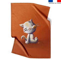 Coupon couverture imprimé bébé chat - Création Stillistic