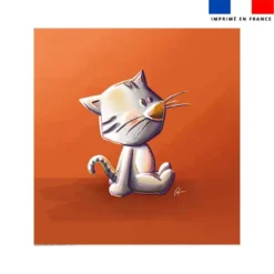 Coupon couverture imprimé bébé chat - Création Stillistic
