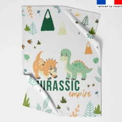 Coupon couverture imprimé bébé dino
