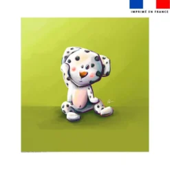 Coupon couverture imprimé bébé dalmatien - Création Stillistic