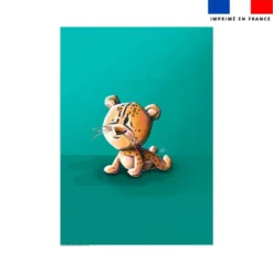 Coupon couverture imprimé bébé guépard - Création Stillistic