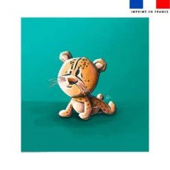 Coupon couverture imprimé bébé guépard - Création Stillistic