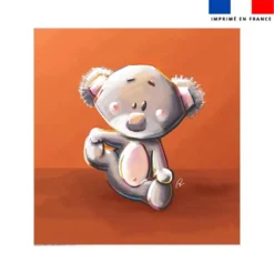 Coupon couverture imprimé bébé koala - Création Stillistic