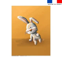 Coupon couverture imprimé bébé lapin - Création Stillistic
