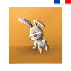 Coupon couverture imprimé bébé lapin - Création Stillistic
