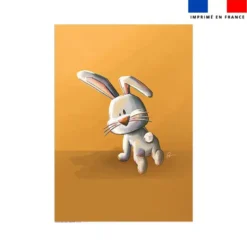 Coupon couverture imprimé bébé lapin - Création Stillistic