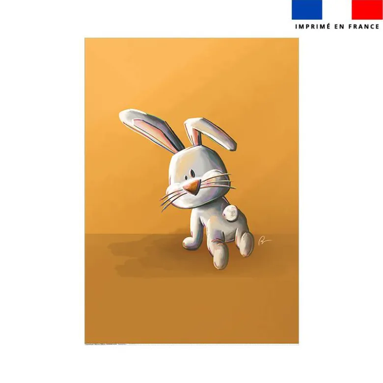 Coupon couverture imprimé bébé lapin - Création Stillistic