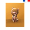 Coupon couverture imprimé bébé ours - Création Stillistic
