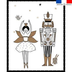 Coupon couverture imprimé casse-noisette