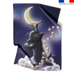 Coupon couverture imprimé chat sirius - Création Stillistic