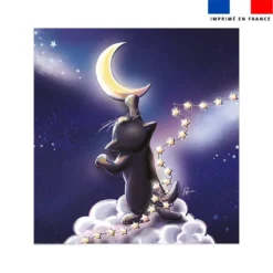 Coupon couverture imprimé chat sirius - Création Stillistic