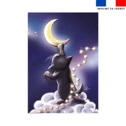 Coupon couverture imprimé chat sirius - Création Stillistic