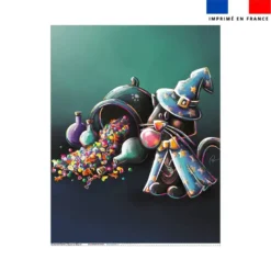Coupon couverture imprimé chat bonbons - Création Stillistic