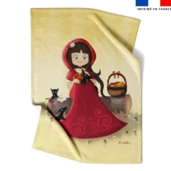 Coupon couverture imprimé chaperon rouge - Création Nidillus