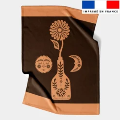 Coupon couverture imprimé éclat d'automne