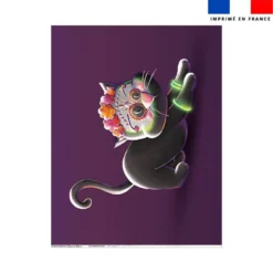 Coupon couverture imprimé Dia de los muertos - Création Stillistic