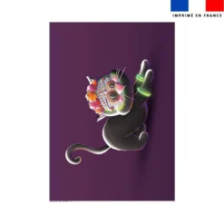 Coupon couverture imprimé Dia de los muertos - Création Stillistic