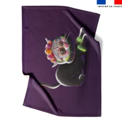 Coupon couverture imprimé Dia de los muertos - Création Stillistic