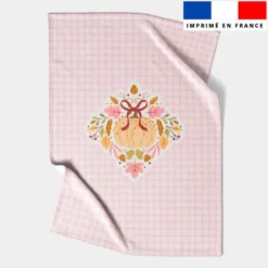 Coupon couverture imprimé douceurs d'automne