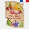 Coupon couverture imprimé fruits kawaï