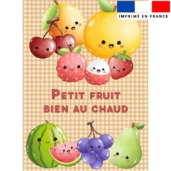 Coupon couverture imprimé fruits kawaï