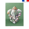 Coupon couverture imprimé Ganesh - Création Stillistic