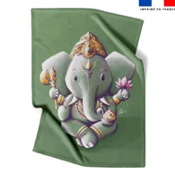 Coupon couverture imprimé Ganesh - Création Stillistic