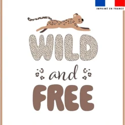 Coupon couverture imprimé léopard