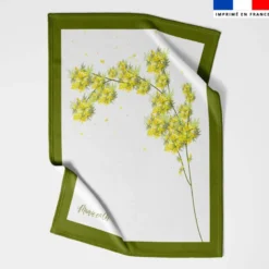 Coupon couverture imprimé mamie mimosa