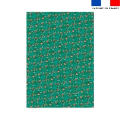 Coupon couverture imprimé mini panda roux yoga - Création Stillistic