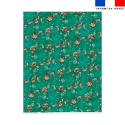Coupon couverture imprimé mini panda roux yoga - Création Stillistic