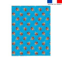 Coupon couverture imprimé mini bébé écureuil - Création Stillistic