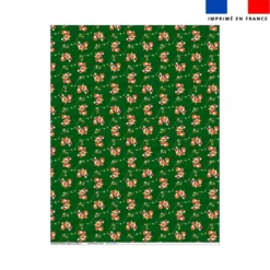 Coupon couverture imprimé mini renard de Noël - Création Stillistic