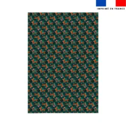 Coupon couverture imprimé mini Teckels de Noël - Création Stillistic