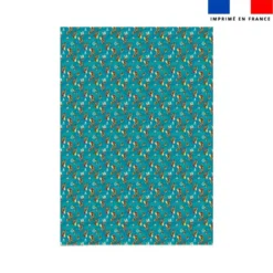 Coupon couverture imprimé mini lion pirate - Création Stillistic