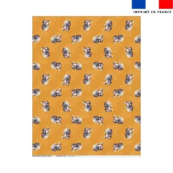 Coupon couverture imprimé mini bébé hippo - Création Stillistic