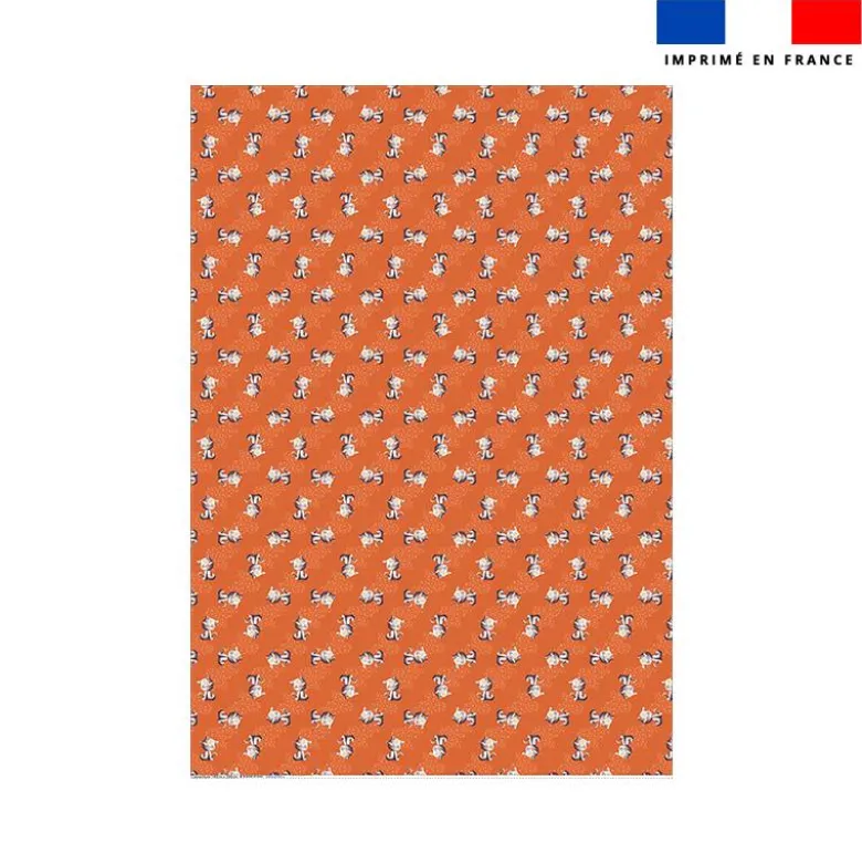 Coupon couverture imprimé mini bébé chat - Création Stillistic