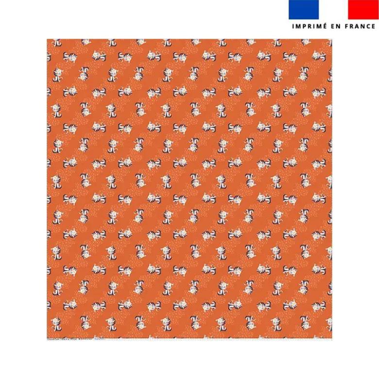 Coupon couverture imprimé mini bébé chat - Création Stillistic