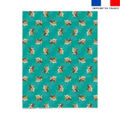 Coupon couverture imprimé mini bébé guépard - Création Stillistic