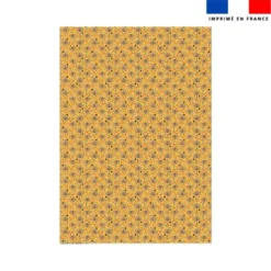 Coupon couverture imprimé mini paon bonbons - Création Stillistic