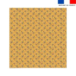 Coupon couverture imprimé mini paon bonbons - Création Stillistic
