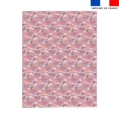Coupon couverture imprimé mini tigre blanc - Création Stillistic