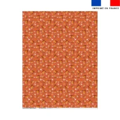 Coupon couverture imprimé mini amis ptit déj - Création Stillistic
