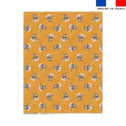 Coupon couverture imprimé mini bébé éléphant - Création Stillistic