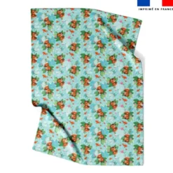 Coupon couverture imprimé mini capybara - Création Stillistic