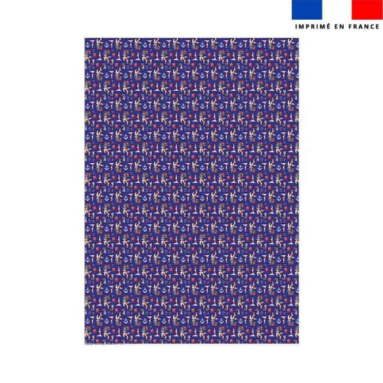 Coupon couverture imprimé mini macareux - Création Stillistic