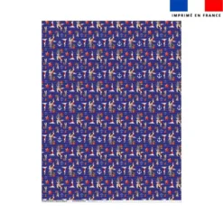 Coupon couverture imprimé mini macareux - Création Stillistic