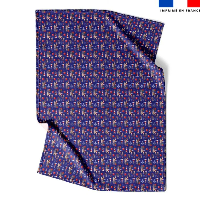 Coupon couverture imprimé mini macareux - Création Stillistic